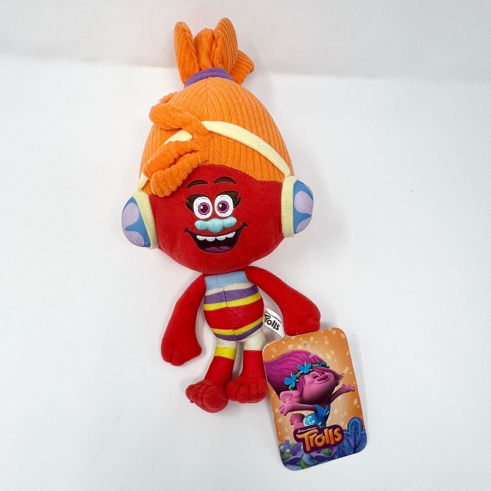 DJ Suki Red Trolls Plush Doll 2016 Dreamworks Toy Factory 14" With Tag